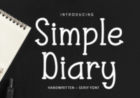Simple Diary Font - Featured Image