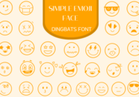 Simple Emoji Faces Font - Featured Image