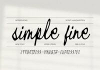 Simple Fine Font - Featured Image