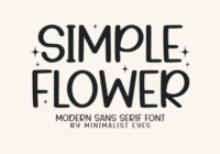 Simple Flower Font - Featured Image
