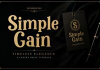 Simple Gain Font - Featured Image