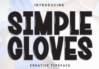 Simple Gloves Font - Featured Image