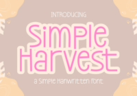 Simple Harvest Font - Featured Image