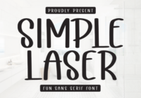Simple Laser Font - Featured Image