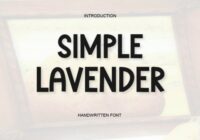 Simple Lavender Font - Featured Image