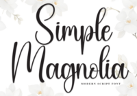 Simple Magnolia Font - Featured Image