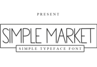 Simple Market Font - Featured Image