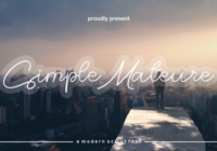 Simple Mateure Font - Featured Image