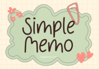 Simple Memo Font - Featured Image