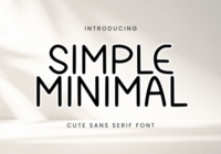 Simple Minimal Font - Featured Image