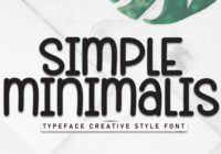 Simple Minimalis Font - Featured Image