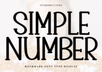 Simple Number Font - Featured Image