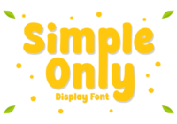 Simple Only Font - Featured Image