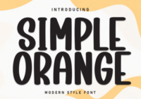 Simple Orange Font - Featured Image