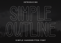 Simple Outline Font - Featured Image