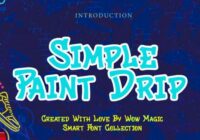Simple Paint Drip Font - Featured Image