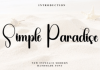 Simple Paradise Font - Featured Image