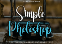 Simple Photoshop Font - Featured Image