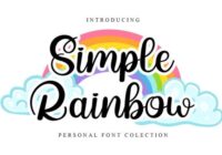 Simple Rainbow Font - Featured Image