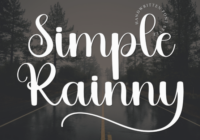 Simple Rainny Font - Featured Image