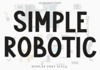 Simple Robotic Font - Featured Image