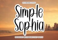 Simple Sophia Font - Featured Image