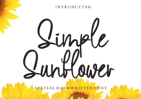 Simple Sunflower Font - Featured Image