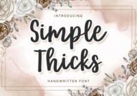 Simple Thicks Font - Featured Image