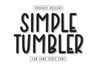 Simple Tumbler Font - Featured Image