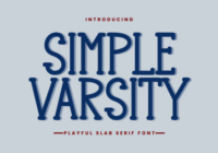Simple Varsity Font - Featured Image