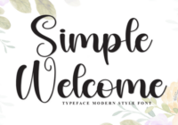 Simple Welcome Font - Featured Image