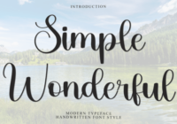 Simple Wonderful Font - Featured Image