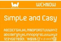 Simple and Easy Font - Featured Image