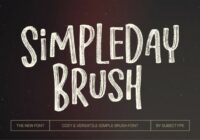 Simpleday Brush Font - Featured Image