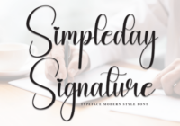 Simpleday Signature Font - Featured Image