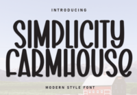 Simplicity Farmhouse Font - Featured Image