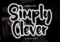 Simply Clever Font - Featured Image