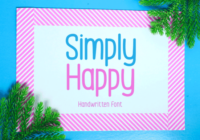 Simply Happy Font - Featured Image