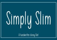 Simply Slim Font - Featured Image