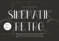 Sinematik Retro Font - Featured Image