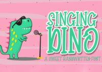 Singing Dino Font - Featured Image