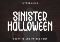 Sinister Halloween Font - Featured Image