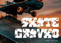 Skate Gravko Font - Featured Image