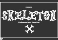 Skeleton Halloween Font - Featured Image