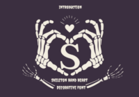 Skeleton Hand Heart Font - Featured Image