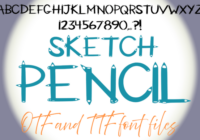Sketch Pencil Font - Featured Image