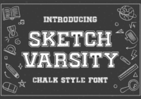 Sketch Varsity Font - Featured Image