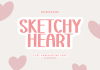 Sketchy Heart Font - Featured Image