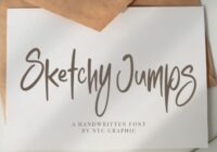 Sketchy Jumps - Handwritten Font - Featured Image