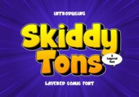 Skiddy Tons Font - Featured Image